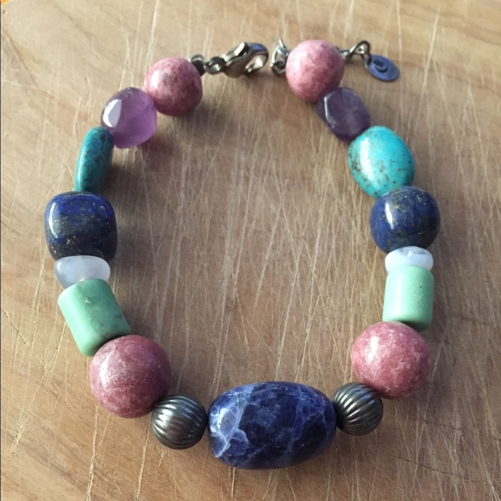 Carolyn Pollack Relios multi stone 925 bracelet